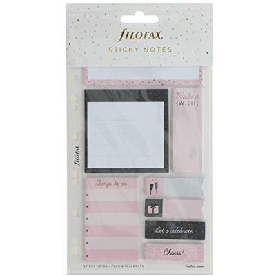 Filofax Confetti 132702 Notes adhésives Rose 95 x 164 mm - Publicité Filofax Confetti 132702 Notes adhésives Rose 95 x 164 mm - Publicité