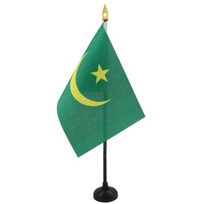 AZ FLAG Mini Drapeau Mauritanie ancien De Table 15x10 cm Drapeau Mauritanien De Bureau 100% Polyester Avec Hampe Pointe Dorée 25cm - Publicité AZ FLAG Mini Drapeau Mauritanie ancien De Table 15x10 cm Drapeau Mauritanien De Bureau 100% Polyester Avec Hampe Pointe Dorée 25cm - Publicité