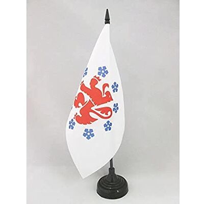 AZ FLAG Drapeau De Table Communauté germanophone de Belgique 21x14 cm Petit Drapeau Belge De Bureau 100% Polyester Avec Hampe De 25cm Et Socle En Plastique Noir - Publicité AZ FLAG Drapeau De Table Communauté germanophone de Belgique 21x14 cm Petit Drapeau Belge De Bureau 100% Polyester Avec Hampe De 25cm Et Socle En Plastique Noir - Publicité