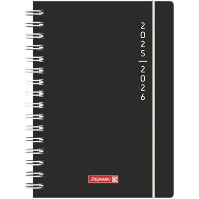 BRUNNEN Agenda scolaire 2025/2026 « Plain Black », 1 page = 1 jour, A5, 352 pages, couverture en polypropylène, noir - Publicité BRUNNEN Agenda scolaire 2025/2026 « Plain Black », 1 page = 1 jour, A5, 352 pages, couverture en polypropylène, noir - Publicité