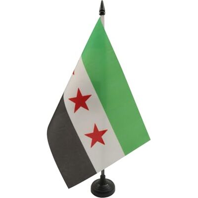 AZ FLAG Drapeau de table Syrie Armée Syrienne libre 21x14cm PETIT Drapeaux DE BUREAU syrien 14 x 21 cm - Publicité AZ FLAG Drapeau de table Syrie Armée Syrienne libre 21x14cm PETIT Drapeaux DE BUREAU syrien 14 x 21 cm - Publicité