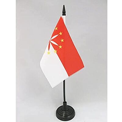 AZ FLAG Drapeau De Table Arpitanie 15x10 cm Mini Drapeau Francoprovençal De Bureau 100% Polyester Avec Hampe De 25cm Et Socle En Plastique Noir - Publicité AZ FLAG Drapeau De Table Arpitanie 15x10 cm Mini Drapeau Francoprovençal De Bureau 100% Polyester Avec Hampe De 25cm Et Socle En Plastique Noir - Publicité