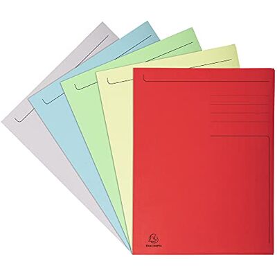 Exacompta Réf. 448000E Paquet de 10 chemises rigides imprimées avec 3 rabats Forever® 280 g/m² 100% recyclées et certifiées Ange Bleu Dimensions 24 x 32cm pour format A4 5 couleurs assorties - Publicité Exacompta Réf. 448000E Paquet de 10 chemises rigides imprimées avec 3 rabats Forever® 280 g/m² 100% recyclées et certifiées Ange Bleu Dimensions 24 x 32cm pour format A4 5 couleurs assorties - Publicité