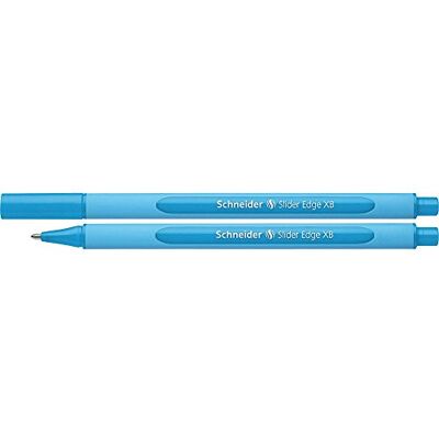 Schneider Pen Stylo bille à capuchon, pointe large, corps triangulaire caoutchouc, turquoise - Publicité Schneider Pen Stylo bille à capuchon, pointe large, corps triangulaire caoutchouc, turquoise - Publicité