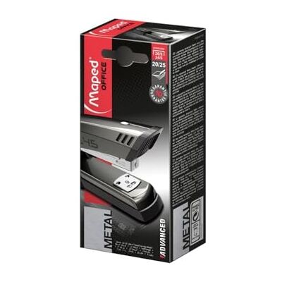 Maped Agrafeuse Advanced Metal Half-Strip Agrafage, cloutage Taupe - Publicité Maped Agrafeuse Advanced Metal Half-Strip Agrafage, cloutage Taupe - Publicité