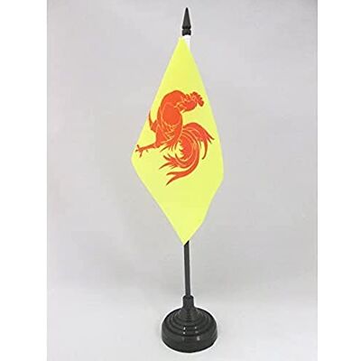 AZ FLAG Drapeau De Table Wallonie 15x10 cm Mini Drapeau Wallon De Bureau 100% Polyester Avec Hampe De 25cm Et Socle En Plastique Noir - Publicité AZ FLAG Drapeau De Table Wallonie 15x10 cm Mini Drapeau Wallon De Bureau 100% Polyester Avec Hampe De 25cm Et Socle En Plastique Noir - Publicité