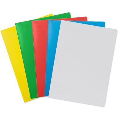 Calligraphe Lot de 5 cahiers polypro 24x32 96p grands carreaux Séyès 90 g Bleu Rouge Jaune Vert Incolore - Publicité Calligraphe Lot de 5 cahiers polypro 24x32 96p grands carreaux Séyès 90 g Bleu Rouge Jaune Vert Incolore - Publicité