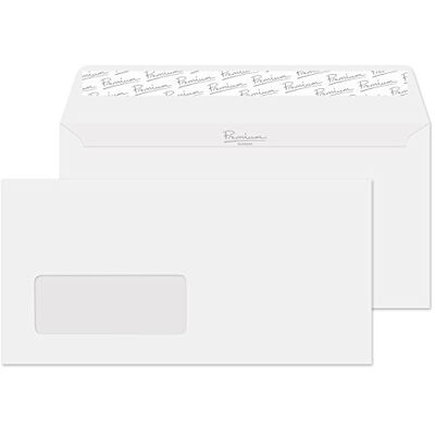 Blake Premium Business DL 110 x 220 mm avec patte autocollante et fenêtre enveloppe – Parent Lot de 50 Diamond White Laid - Publicité Blake Premium Business DL 110 x 220 mm avec patte autocollante et fenêtre enveloppe – Parent Lot de 50 Diamond White Laid - Publicité