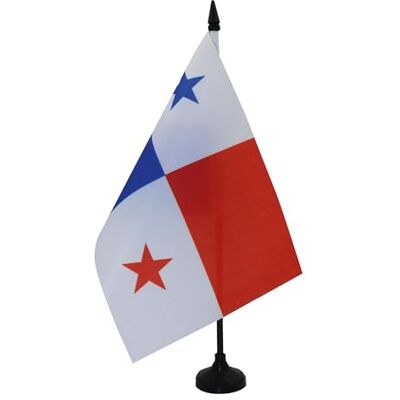 AZ FLAG Drapeau De Table Panama 21x14 cm Petit Drapeau Panaméen De Bureau 100% Polyester Avec Hampe De 25cm Et Socle En Plastique Noir - Publicité AZ FLAG Drapeau De Table Panama 21x14 cm Petit Drapeau Panaméen De Bureau 100% Polyester Avec Hampe De 25cm Et Socle En Plastique Noir - Publicité