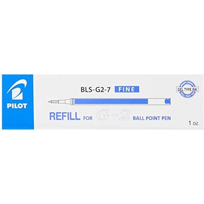 PILOT Recharge pour BLS-G2-7-L Stylo (Lot de 12) Bleu - Publicité PILOT Recharge pour BLS-G2-7-L Stylo (Lot de 12) Bleu - Publicité