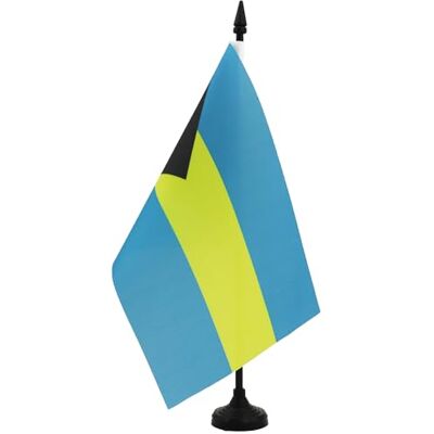 AZ FLAG Drapeau De Table Bahamas 21x14 cm Petit Drapeau Bahaméen De Bureau 100% Polyester Avec Hampe De 25cm Et Socle En Plastique Noir - Publicité AZ FLAG Drapeau De Table Bahamas 21x14 cm Petit Drapeau Bahaméen De Bureau 100% Polyester Avec Hampe De 25cm Et Socle En Plastique Noir - Publicité