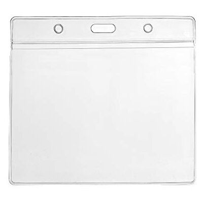 CKB LTD Lot De 10 claire horizontal porte badge transparent en plastique porte-cartes etanche pour d'identité étiquette pour nom, Carte École D'étudiant, Carte de Visite 118 x 110mm Holds 115 x 95mm - Publicité CKB LTD Lot De 10 claire horizontal porte badge transparent en plastique porte-cartes etanche pour d'identité étiquette pour nom, Carte École D'étudiant, Carte de Visite 118 x 110mm Holds 115 x 95mm - Publicité
