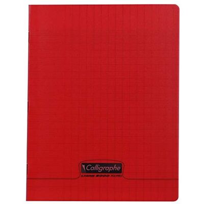 Calligraphe Cahier piqué POLYPRO 17x22 cm 48 p séyès 90g Rouge - Publicité Calligraphe Cahier piqué POLYPRO 17x22 cm 48 p séyès 90g Rouge - Publicité