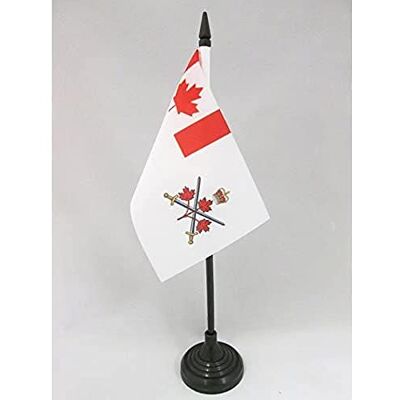 AZ FLAG Drapeau De Table Canada Armée canadienne 15x10 cm Mini Drapeau De Guerre Canadien De Bureau 100% Polyester Avec Hampe De 25cm Et Socle En Plastique Noir - Publicité AZ FLAG Drapeau De Table Canada Armée canadienne 15x10 cm Mini Drapeau De Guerre Canadien De Bureau 100% Polyester Avec Hampe De 25cm Et Socle En Plastique Noir - Publicité
