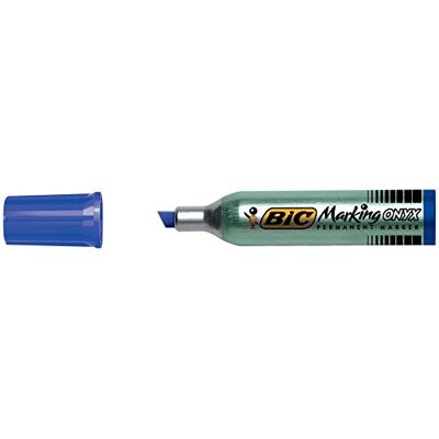 BIC 11401 Marqueur Onyx Marker 1481 Pointe Biseautée Tracé 4-7mm Indélébile Tous Supports Corps Métal Assorties - Publicité BIC 11401 Marqueur Onyx Marker 1481 Pointe Biseautée Tracé 4-7mm Indélébile Tous Supports Corps Métal Assorties - Publicité