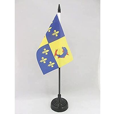 AZ FLAG Drapeau De Table Province du Dauphiné 15x10 cm Mini Drapeau Dauphinois De Bureau 100% Polyester Avec Hampe De 25cm Et Socle En Plastique Noir - Publicité AZ FLAG Drapeau De Table Province du Dauphiné 15x10 cm Mini Drapeau Dauphinois De Bureau 100% Polyester Avec Hampe De 25cm Et Socle En Plastique Noir - Publicité