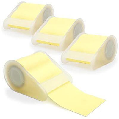 Waytex Pack 4 Rouleaux de Note Adhésive Repositionnable Papier Autocollant avec 4 Dévidoirs inclus Largeur 5 cm en rouleau de 5m Jaune pastel - Publicité Waytex Pack 4 Rouleaux de Note Adhésive Repositionnable Papier Autocollant avec 4 Dévidoirs inclus Largeur 5 cm en rouleau de 5m Jaune pastel - Publicité