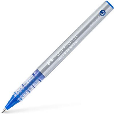 Faber-Castell stylo à encre liquide Roller Free Ink Bleu (12 Unités) - Publicité Faber-Castell stylo à encre liquide Roller Free Ink Bleu (12 Unités) - Publicité