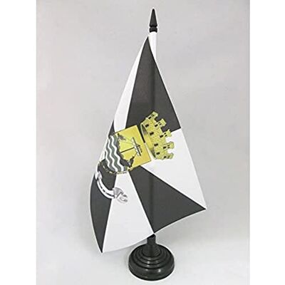 AZ FLAG Drapeau De Table Lisbonne 21x14 cm Petit Drapeau De La Ville De Lisboa De Bureau 100% Polyester Avec Hampe De 25cm Et Socle En Plastique Noir - Publicité AZ FLAG Drapeau De Table Lisbonne 21x14 cm Petit Drapeau De La Ville De Lisboa De Bureau 100% Polyester Avec Hampe De 25cm Et Socle En Plastique Noir - Publicité