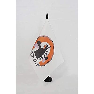 AZ FLAG Drapeau De Table Oujé-Bougoumou du Québec 21x14 cm Petit Drapeau Amérindien De Bureau 100% Polyester Avec Hampe De 25cm Et Socle En Plastique Noir - Publicité AZ FLAG Drapeau De Table Oujé-Bougoumou du Québec 21x14 cm Petit Drapeau Amérindien De Bureau 100% Polyester Avec Hampe De 25cm Et Socle En Plastique Noir - Publicité