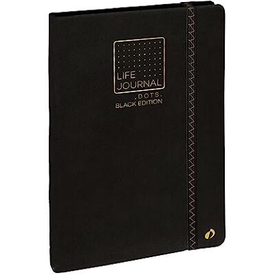 QUO VADIS Carnet Bullet journal ML Life Journal Noir 15x21 cm - Publicité QUO VADIS Carnet Bullet journal ML Life Journal Noir 15x21 cm - Publicité