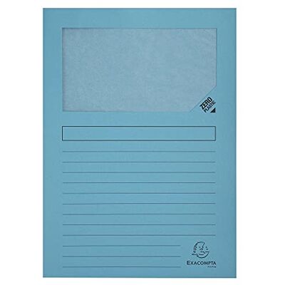 Exacompta Paquet 100 Chemise à fenêtre FOREVER Bleu Clair - Publicité Exacompta Paquet 100 Chemise à fenêtre FOREVER Bleu Clair - Publicité