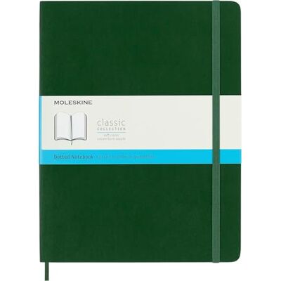 Moleskine Carnet de Notes Classique Papier à Pages Punctuées Journal Couverture Souple et Fermeture par Elastique Format A4 21 x 29.7 cm Couleur Vert Myrte 192 Pages - Publicité Moleskine Carnet de Notes Classique Papier à Pages Punctuées Journal Couverture Souple et Fermeture par Elastique Format A4 21 x 29.7 cm Couleur Vert Myrte 192 Pages - Publicité