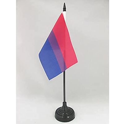AZ FLAG Drapeau De Table Bisexuel 15x10 cm Mini Drapeau Bisexuel De Bureau 100% Polyester Avec Hampe De 25cm Et Socle En Plastique Noir - Publicité AZ FLAG Drapeau De Table Bisexuel 15x10 cm Mini Drapeau Bisexuel De Bureau 100% Polyester Avec Hampe De 25cm Et Socle En Plastique Noir - Publicité