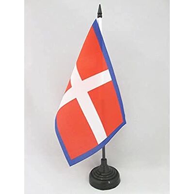 AZ FLAG Drapeau De Table Royaume de Savoie 21x14 cm Petit Drapeau Savoyard De Bureau 100% Polyester Avec Hampe De 25cm Et Socle En Plastique Noir - Publicité AZ FLAG Drapeau De Table Royaume de Savoie 21x14 cm Petit Drapeau Savoyard De Bureau 100% Polyester Avec Hampe De 25cm Et Socle En Plastique Noir - Publicité