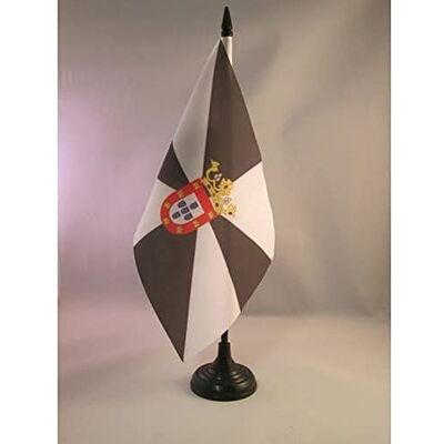 AZ FLAG Drapeau De Table Ceuta 21x14 cm Petit Drapeau De Ceuta De Bureau 100% Polyester Avec Hampe De 25cm Et Socle En Plastique Noir - Publicité AZ FLAG Drapeau De Table Ceuta 21x14 cm Petit Drapeau De Ceuta De Bureau 100% Polyester Avec Hampe De 25cm Et Socle En Plastique Noir - Publicité