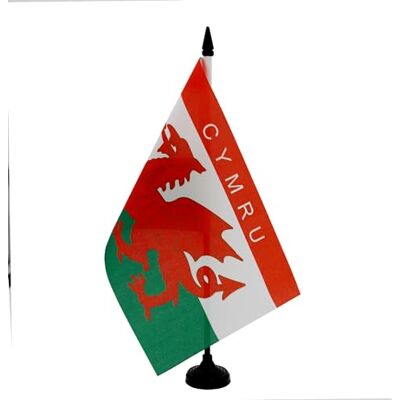 AZ FLAG Drapeau De Table Pays de Galles Cymru 21x14 cm Petit Drapeau Gallois De Bureau 100% Polyester Avec Hampe De 25cm Et Socle En Plastique Noir - Publicité AZ FLAG Drapeau De Table Pays de Galles Cymru 21x14 cm Petit Drapeau Gallois De Bureau 100% Polyester Avec Hampe De 25cm Et Socle En Plastique Noir - Publicité