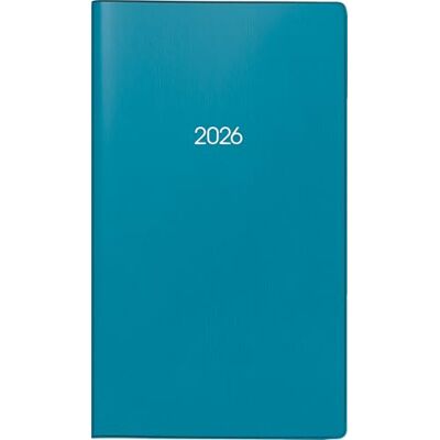 BRUNNEN Agenda de poche 753 2026, format A6, en plastique, bleu pétrole - Publicité BRUNNEN Agenda de poche 753 2026, format A6, en plastique, bleu pétrole - Publicité