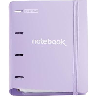 Miquelrius Carpeblock en plastique polyfoam, reliure à anneaux A4, Comprend une recharge de 100 feuilles carrées + 4 intercalaires + 1 enveloppe en polypropylène, avec fermeture en caoutchouc - Publicité Miquelrius Carpeblock en plastique polyfoam, reliure à anneaux A4, Comprend une recharge de 100 feuilles carrées + 4 intercalaires + 1 enveloppe en polypropylène, avec fermeture en caoutchouc - Publicité