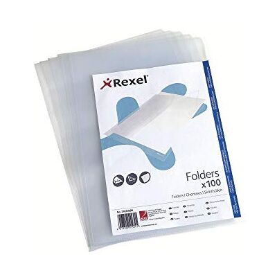 Rexel Hetzel 21674090 Pack de 100 Chemises Coin Grainée A4 Transparent - Publicité Rexel Hetzel 21674090 Pack de 100 Chemises Coin Grainée A4 Transparent - Publicité