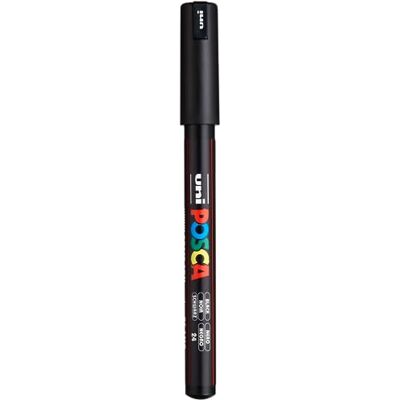 UNI POSCA MARQUEUR NOIR EXTRA FIN 0.7MM - Publicité UNI POSCA MARQUEUR NOIR EXTRA FIN 0.7MM - Publicité