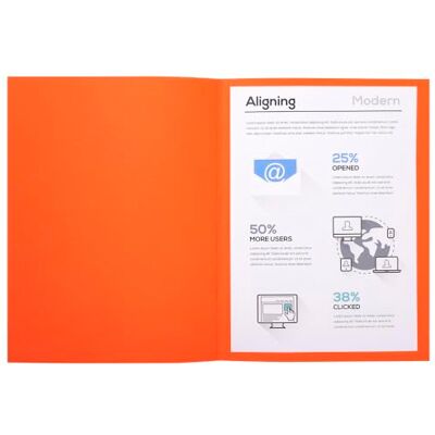 Exacompta Paquet de 100 Chemises Rigides Forever® 220 g/m2 Orange - Publicité Exacompta Paquet de 100 Chemises Rigides Forever® 220 g/m2 Orange - Publicité