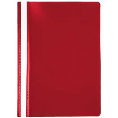 Netuno 1x chemise à lamelles A4 rouge protège-documents A4 dos rigide chemises de présentation couverture transparente farde à lamelles pour documents - Publicité Netuno 1x chemise à lamelles A4 rouge protège-documents A4 dos rigide chemises de présentation couverture transparente farde à lamelles pour documents - Publicité