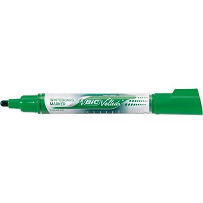 BIC 40963 Marqueur Velléda Tank pointe ogive tracé encre liquide effaçable corps plastique niveau encre visible 3-5 mm Vert Assorties - Publicité BIC 40963 Marqueur Velléda Tank pointe ogive tracé encre liquide effaçable corps plastique niveau encre visible 3-5 mm Vert Assorties - Publicité