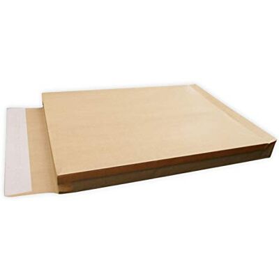 UNIVERS GRAPHIQUE Lot de 50 Pochettes à Soufflets Kraft Armé solide 135 Gr C4 : 229 X 324 x 30 mm pour A4, renforcées, résistantes et adaptées aux envois d’objets lourds à angles vifs réf UGPOKAS1 - Publicité UNIVERS GRAPHIQUE Lot de 50 Pochettes à Soufflets Kraft Armé solide 135 Gr C4 : 229 X 324 x 30 mm pour A4, renforcées, résistantes et adaptées aux envois d’objets lourds à angles vifs réf UGPOKAS1 - Publicité