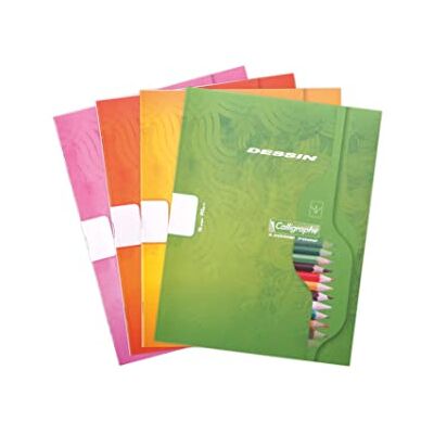 Calligraphe 551C Un Cahier de Dessin (une Marque de Clairefontaine) 17x22 cm 16 Pages Unies Blanches Papier 90 g Couverture Carte Recyclée Vernie Couleur Aléatoire - Publicité Calligraphe 551C Un Cahier de Dessin (une Marque de Clairefontaine) 17x22 cm 16 Pages Unies Blanches Papier 90 g Couverture Carte Recyclée Vernie Couleur Aléatoire - Publicité