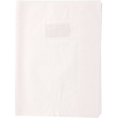 Calligraphe 72227AMZC Un Protège-Cahier Grain Losange Blanc A4 21x29,7 cm 18/100ème avec Porte-Étiquette PVC Opaque - Publicité Calligraphe 72227AMZC Un Protège-Cahier Grain Losange Blanc A4 21x29,7 cm 18/100ème avec Porte-Étiquette PVC Opaque - Publicité