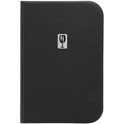 SECURIT Porte-Menu Essential Line A4 Couleur Noir 6 Inserts Fixes Double Face 12 Pages Couverture PVC rigide avec Plaque Sérigraphiée Pour Café, Bar, Restaurant - Publicité SECURIT Porte-Menu Essential Line A4 Couleur Noir 6 Inserts Fixes Double Face 12 Pages Couverture PVC rigide avec Plaque Sérigraphiée Pour Café, Bar, Restaurant - Publicité