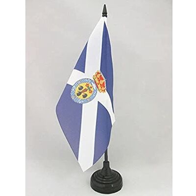AZ FLAG Drapeau De Table Santa Cruz de Tenerife 21x14 cm Petit Drapeau Canarien De Bureau 100% Polyester Avec Hampe De 25cm Et Socle En Plastique Noir - Publicité AZ FLAG Drapeau De Table Santa Cruz de Tenerife 21x14 cm Petit Drapeau Canarien De Bureau 100% Polyester Avec Hampe De 25cm Et Socle En Plastique Noir - Publicité