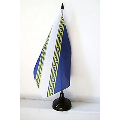 AZ FLAG Drapeau De Table Champagne-Ardenne 21x14 cm Petit Drapeau Champenois De Bureau 100% Polyester Avec Hampe De 25cm Et Socle En Plastique Noir - Publicité AZ FLAG Drapeau De Table Champagne-Ardenne 21x14 cm Petit Drapeau Champenois De Bureau 100% Polyester Avec Hampe De 25cm Et Socle En Plastique Noir - Publicité