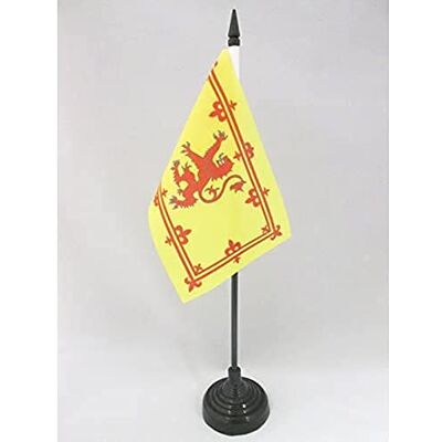 AZ FLAG Drapeau De Table Ecosse Royal 15x10 cm Mini Drapeau Écossais De Bureau 100% Polyester Avec Hampe De 25cm Et Socle En Plastique Noir - Publicité AZ FLAG Drapeau De Table Ecosse Royal 15x10 cm Mini Drapeau Écossais De Bureau 100% Polyester Avec Hampe De 25cm Et Socle En Plastique Noir - Publicité