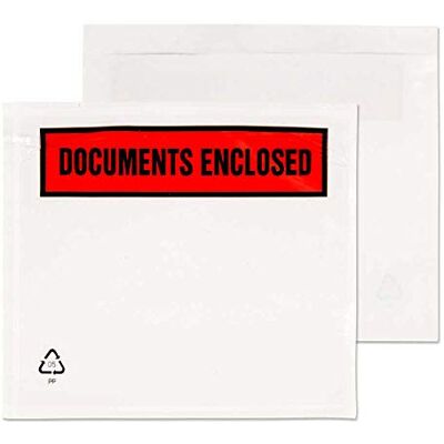 Blake Purely Lot de 1 000 pochettes porte-documents Inscription Document Enclosed A7 123 x 111 mm - Publicité Blake Purely Lot de 1 000 pochettes porte-documents Inscription Document Enclosed A7 123 x 111 mm - Publicité