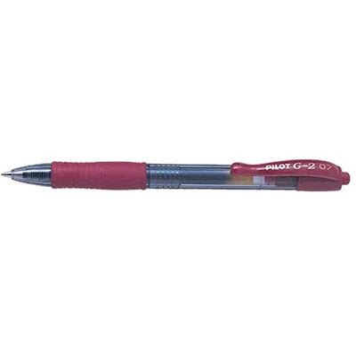 PILOT Lot de 10 Stylos bille à encre gel G2 07 Fun Bordeaux - Publicité PILOT Lot de 10 Stylos bille à encre gel G2 07 Fun Bordeaux - Publicité