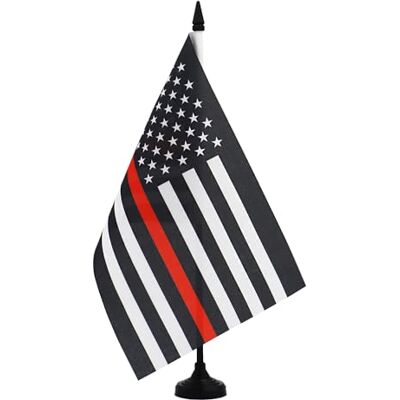 AZ FLAG Drapeau De Table Etats-Unis Thin Red Line 21x14 cm Petit Drapeau Usa Ligne Rouge De Bureau 100% Polyester Avec Hampe De 25cm Et Socle En Plastique Noir - Publicité AZ FLAG Drapeau De Table Etats-Unis Thin Red Line 21x14 cm Petit Drapeau Usa Ligne Rouge De Bureau 100% Polyester Avec Hampe De 25cm Et Socle En Plastique Noir - Publicité