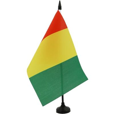 AZ FLAG Drapeau De Table Guinée 21x14 cm Petit Drapeau Guinéen De Bureau 100% Polyester Avec Hampe De 25cm Et Socle En Plastique Noir - Publicité AZ FLAG Drapeau De Table Guinée 21x14 cm Petit Drapeau Guinéen De Bureau 100% Polyester Avec Hampe De 25cm Et Socle En Plastique Noir - Publicité