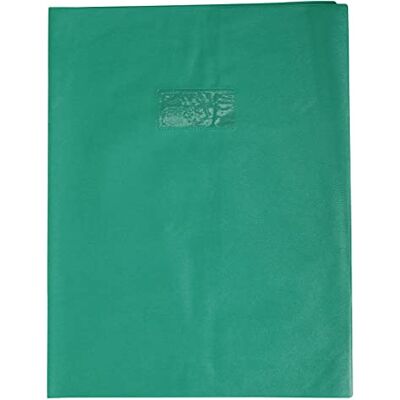 Calligraphe CLAIREFONTAINE Protège-cahier Grain Cuir 20/100ème 24x32 vert sapin - Publicité Calligraphe CLAIREFONTAINE Protège-cahier Grain Cuir 20/100ème 24x32 vert sapin - Publicité